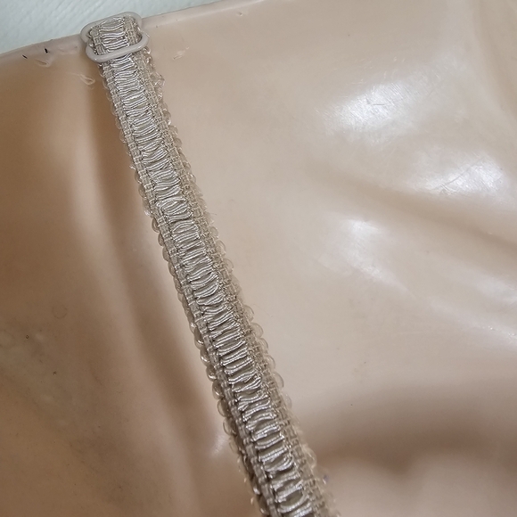 Hers by Herman Champagne Gold Sparkle Lace Push Up Bra Size Women's 36B - Picture 9 of 11